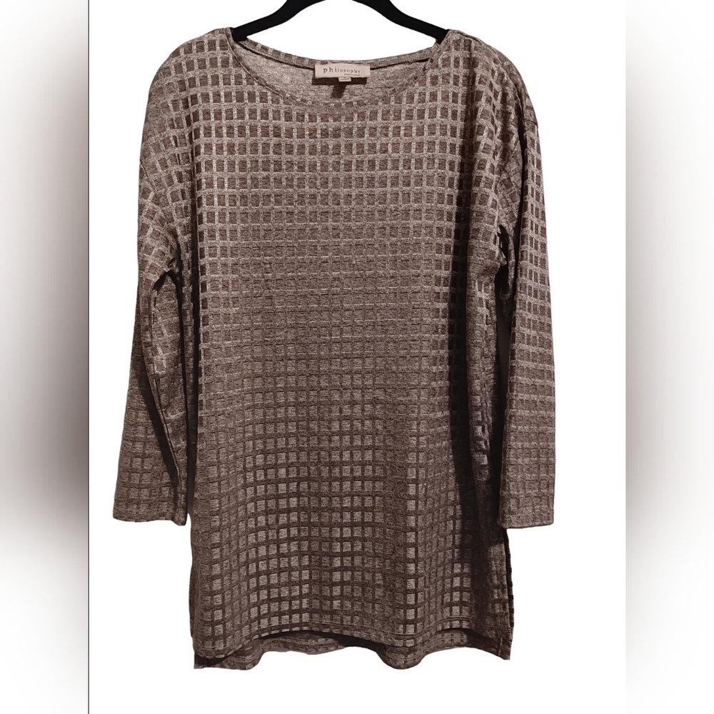 Philosophy Gold Tunic Blouse